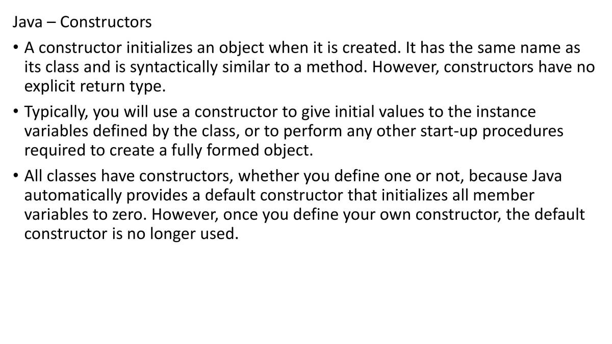 Java Basics PPT - PowerPoint Slides - MyPrivateTutor UAE