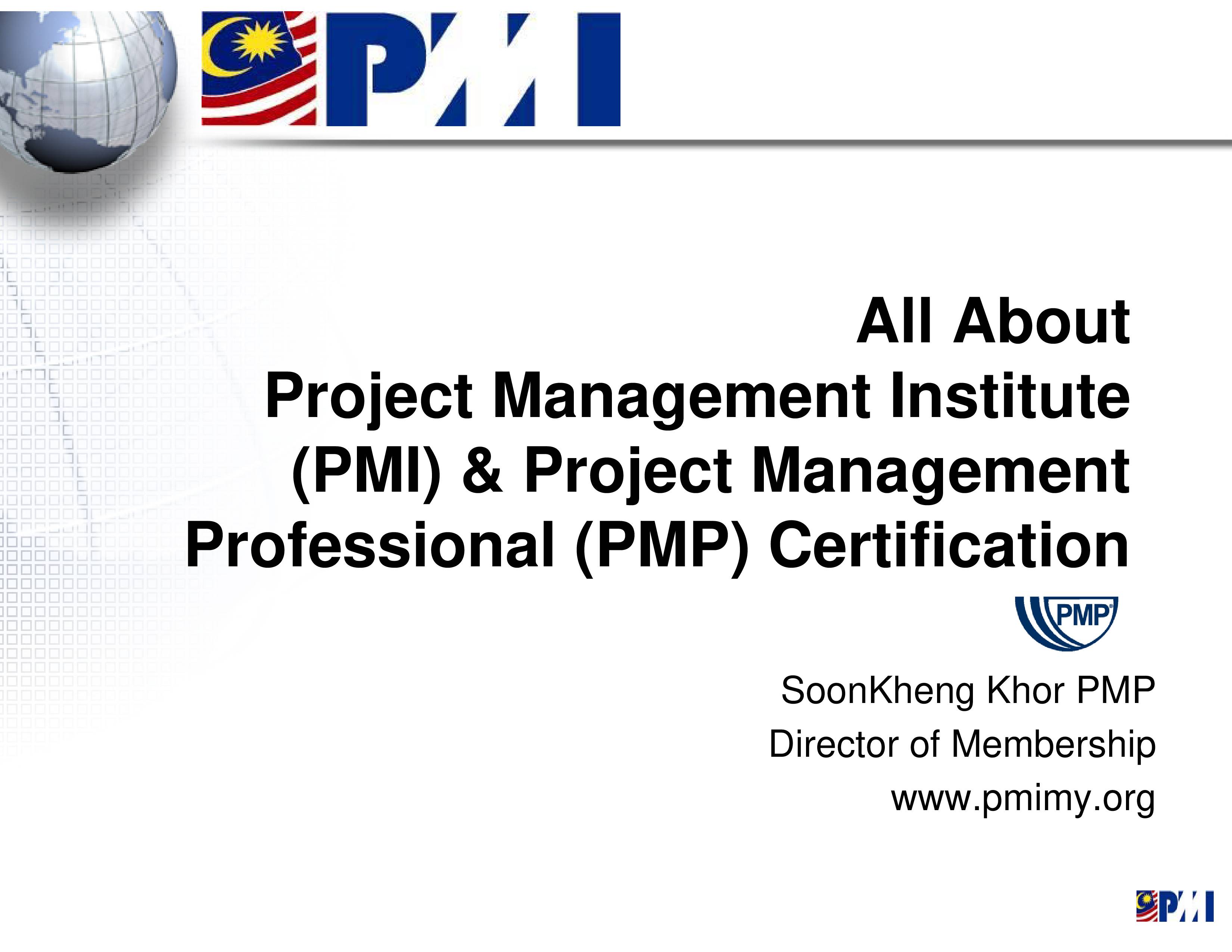 Presentation on PPM Intro