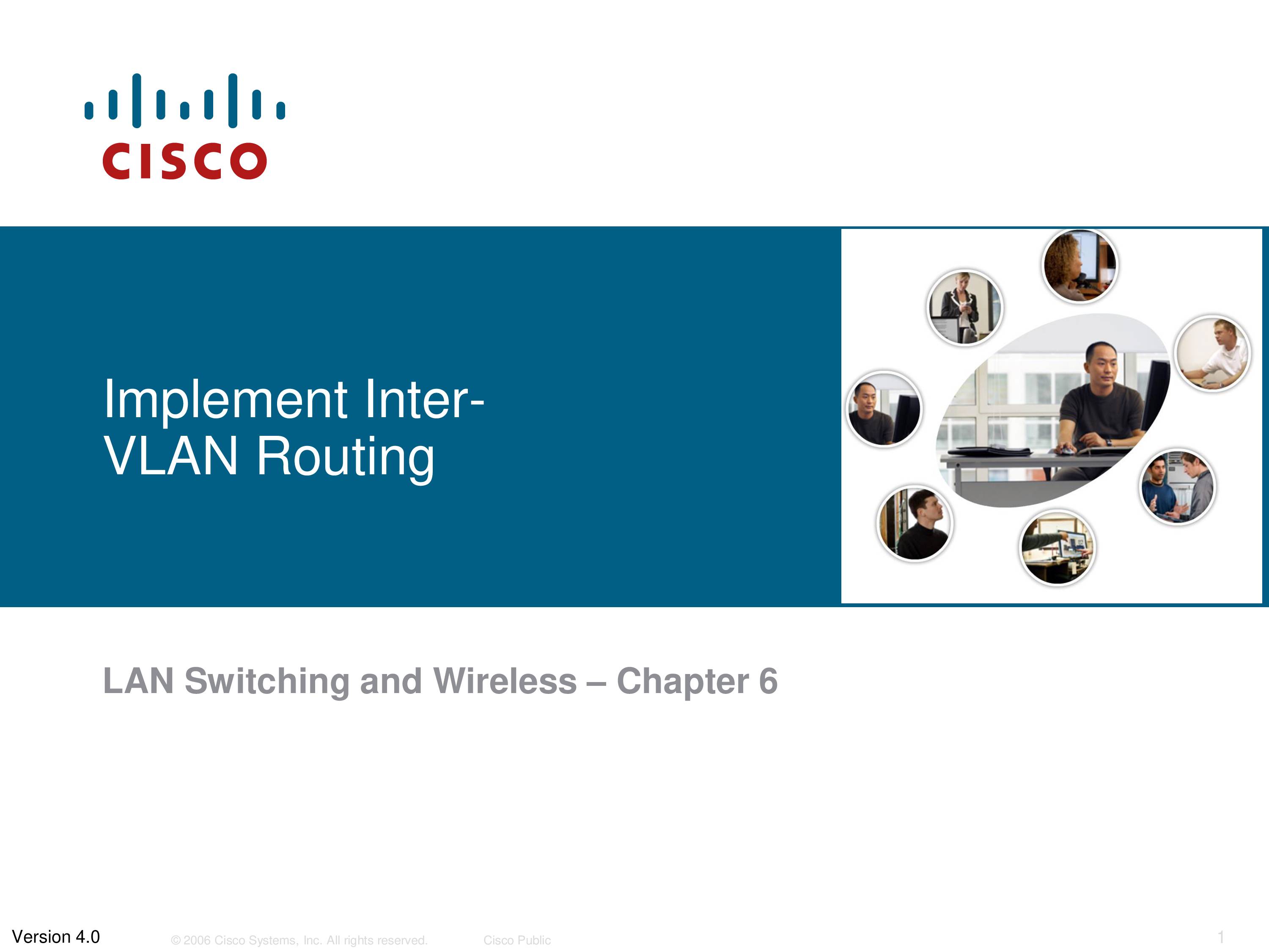 PPT On Implement Inter-VLAN Routing