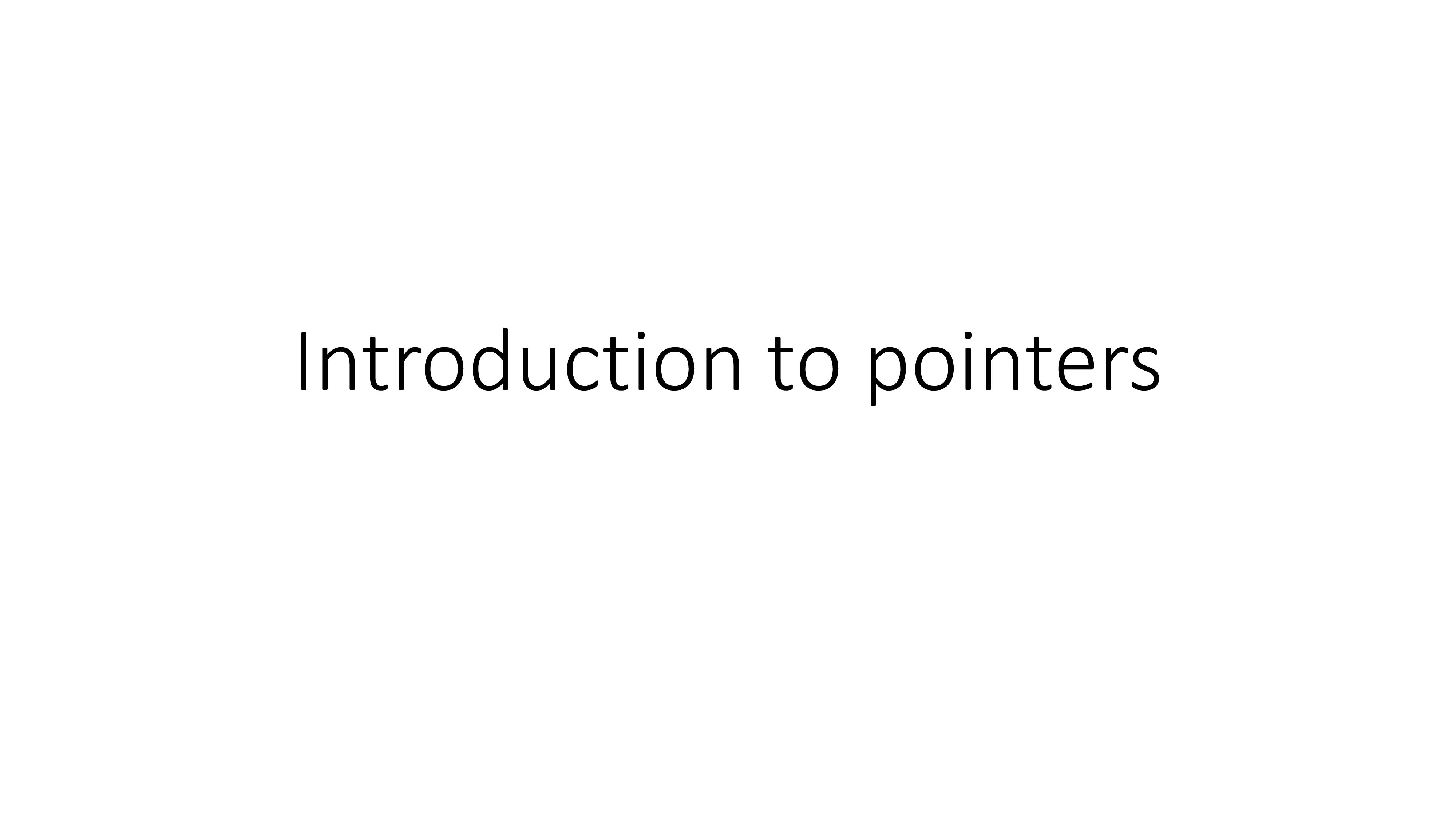 Notes on pointers c++