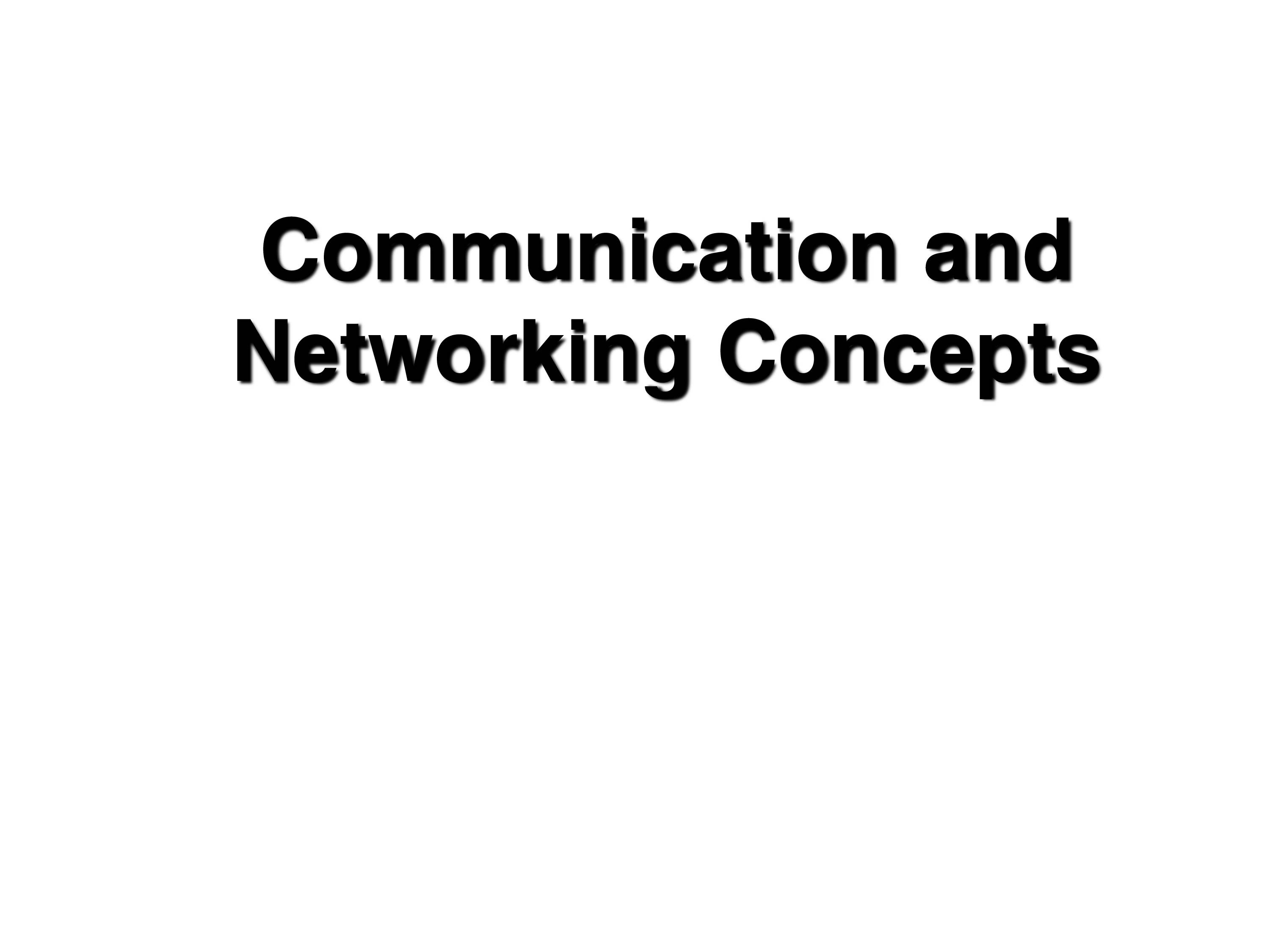 PPT on Networking