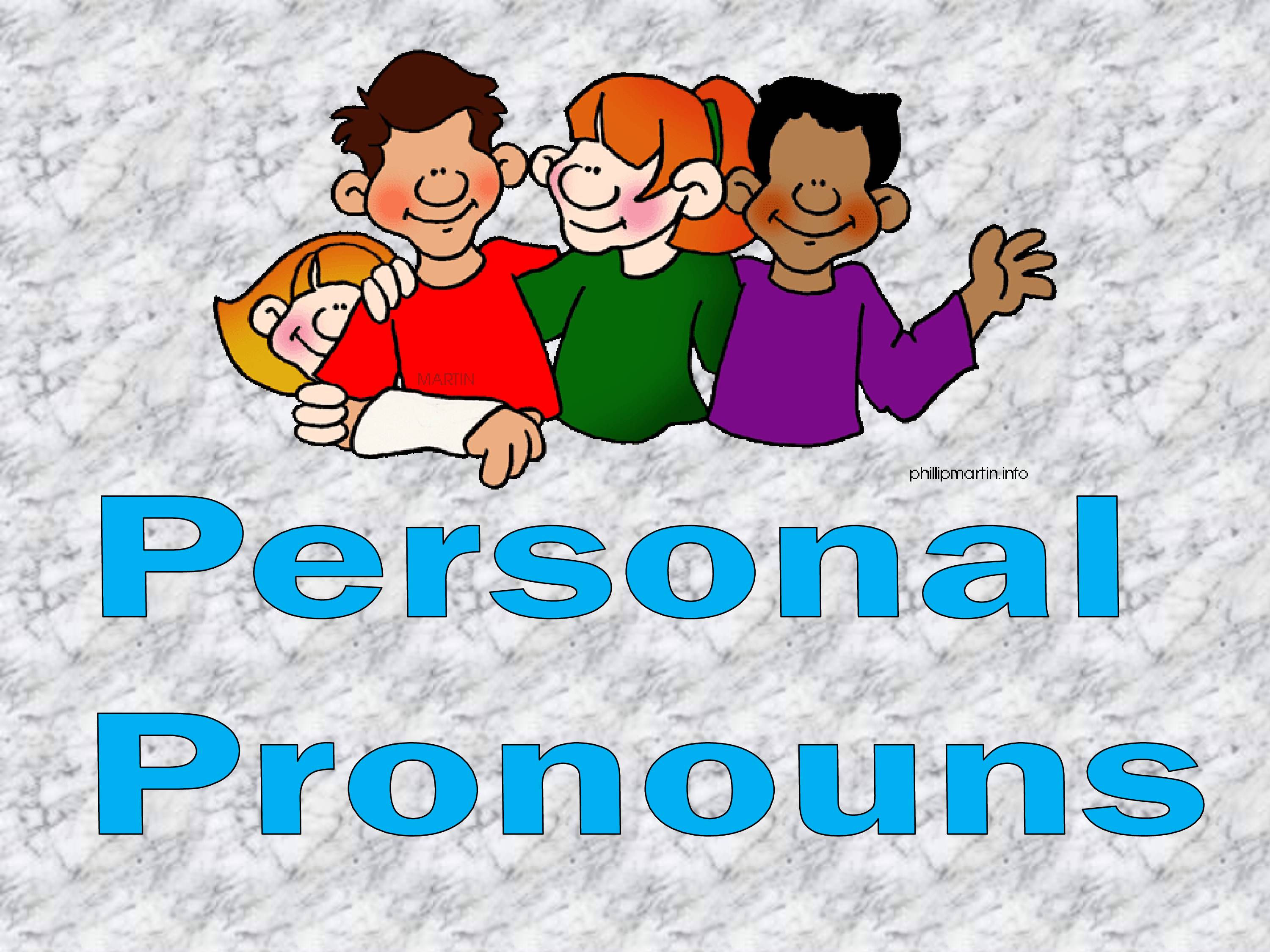 Personal pronouns- Possessive adjectives