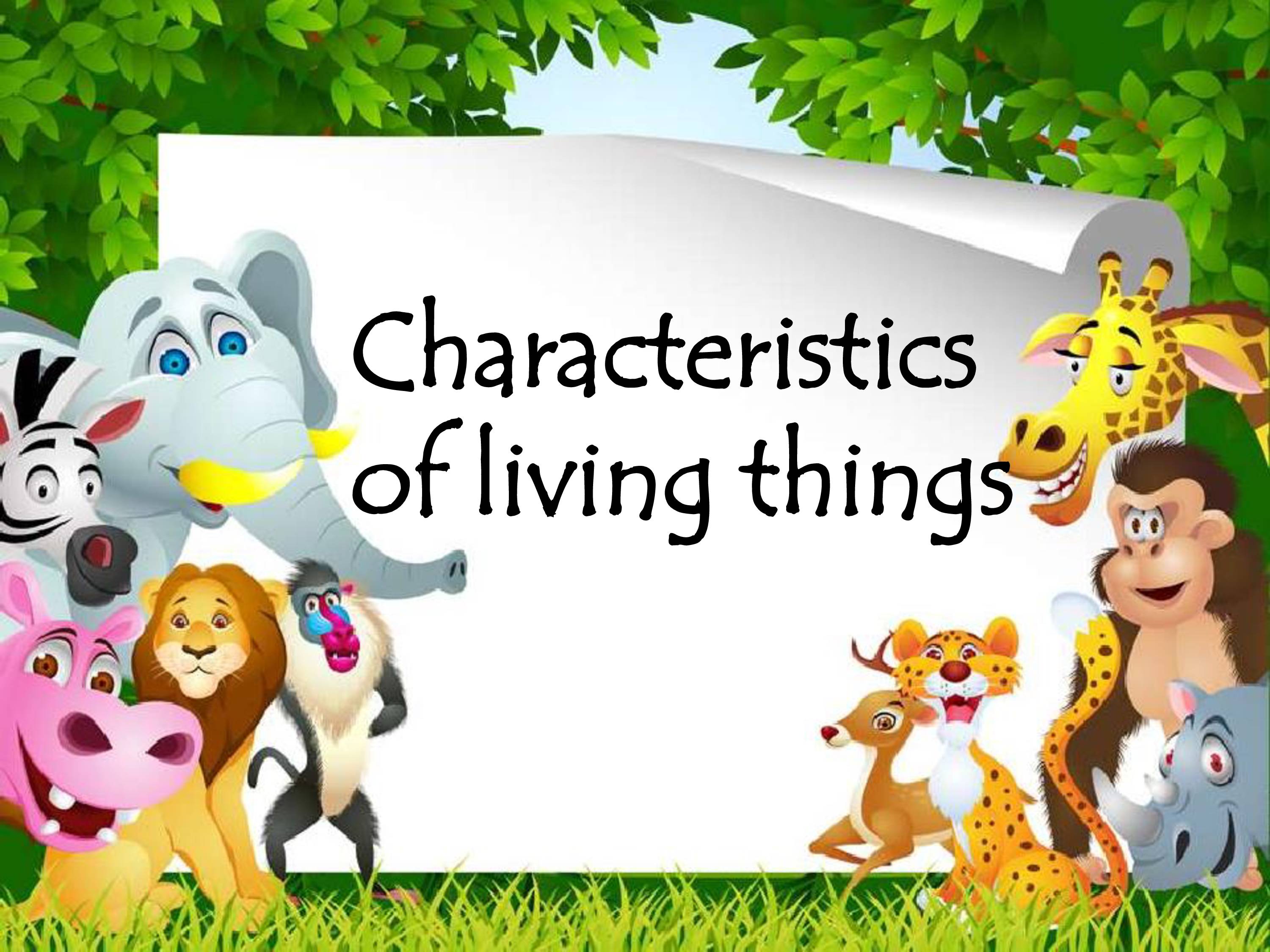 PPT on Characteristics of living things