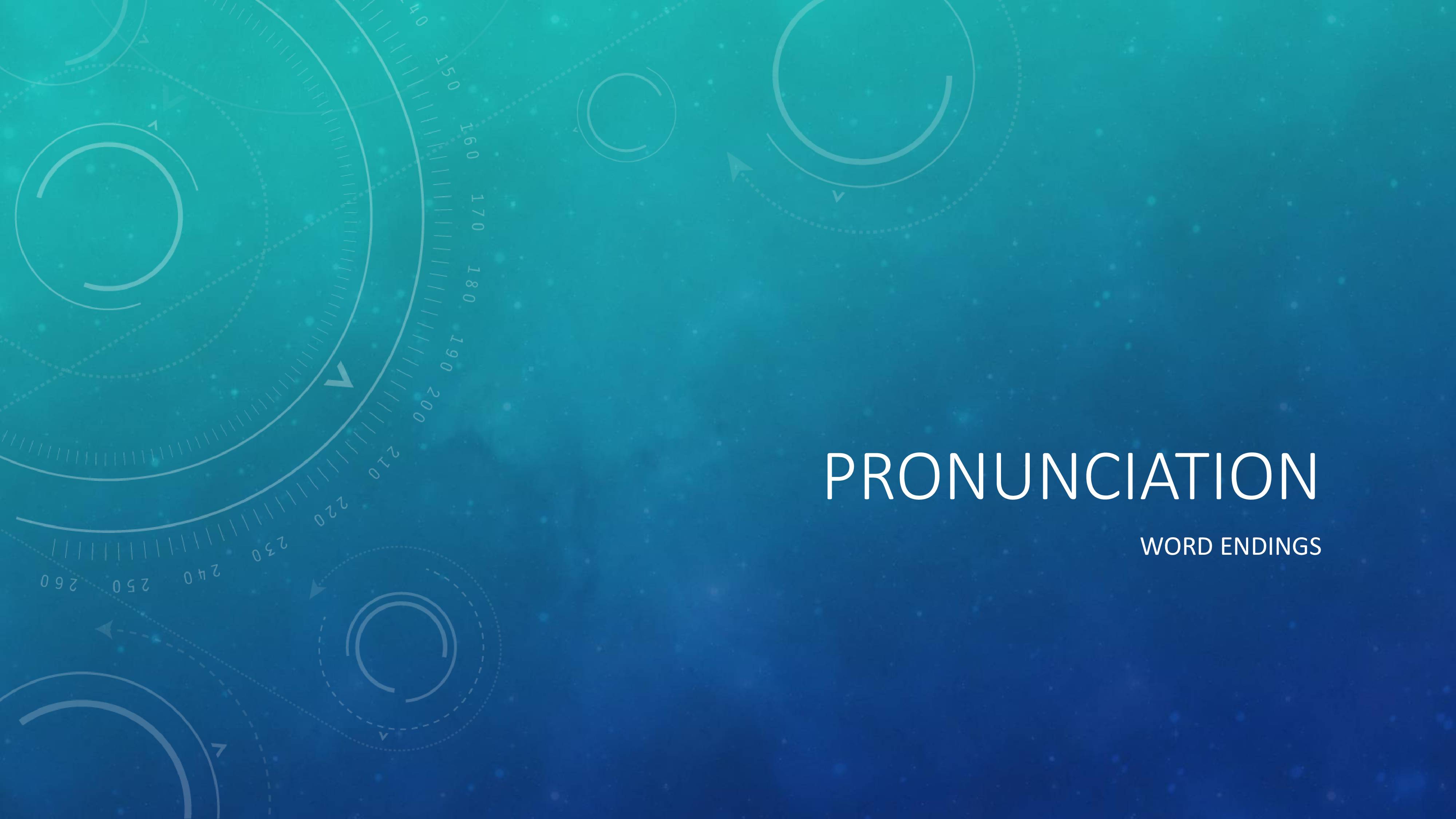 PPT on Pronounciation