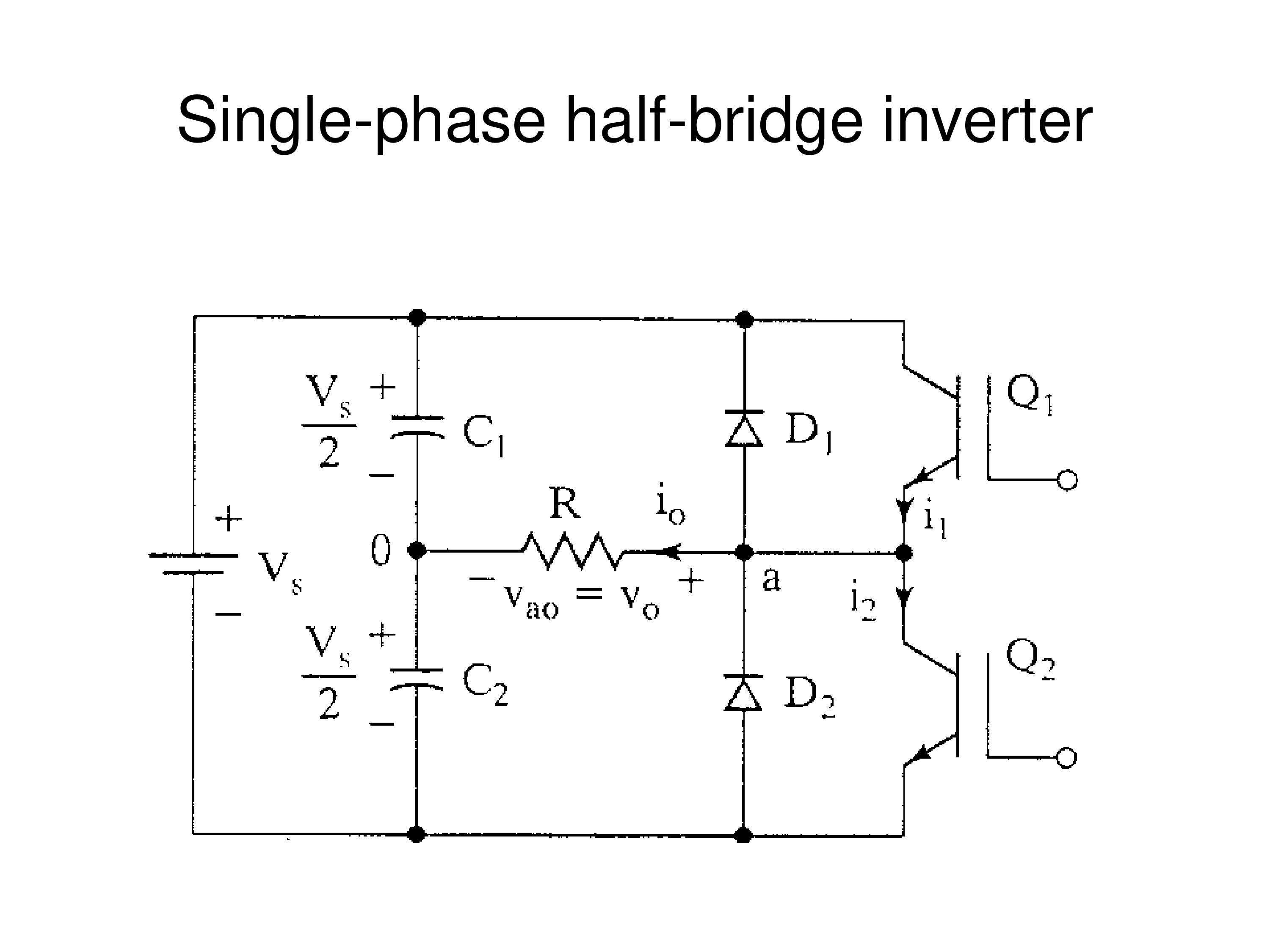 Presentation on Single Phase Half Bridge Invertor