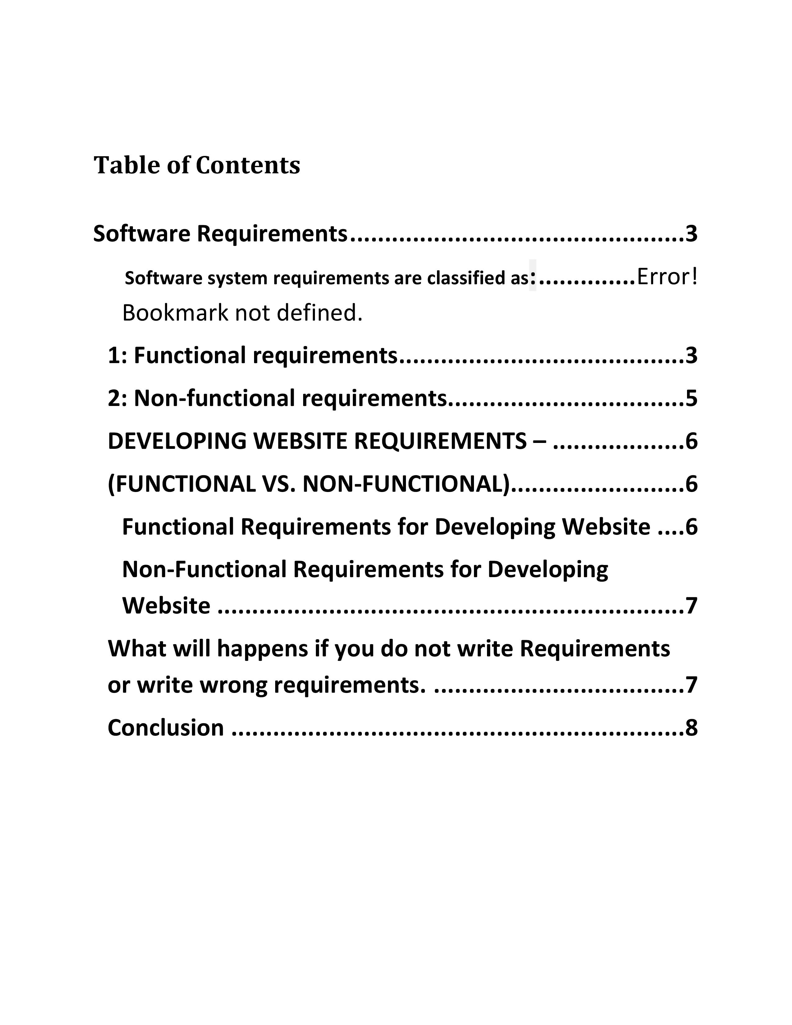 Functional And Non Functional Requirements - Notes